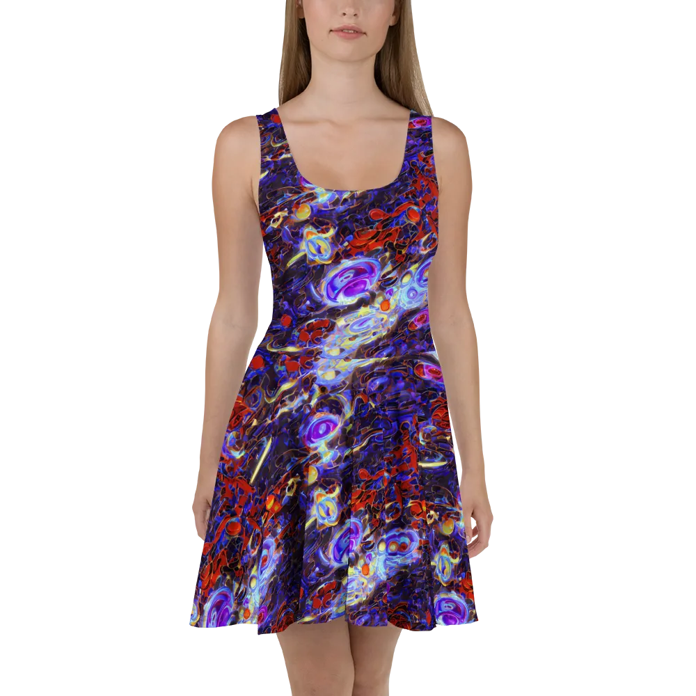Stellar Molten on Skater Dress — Front