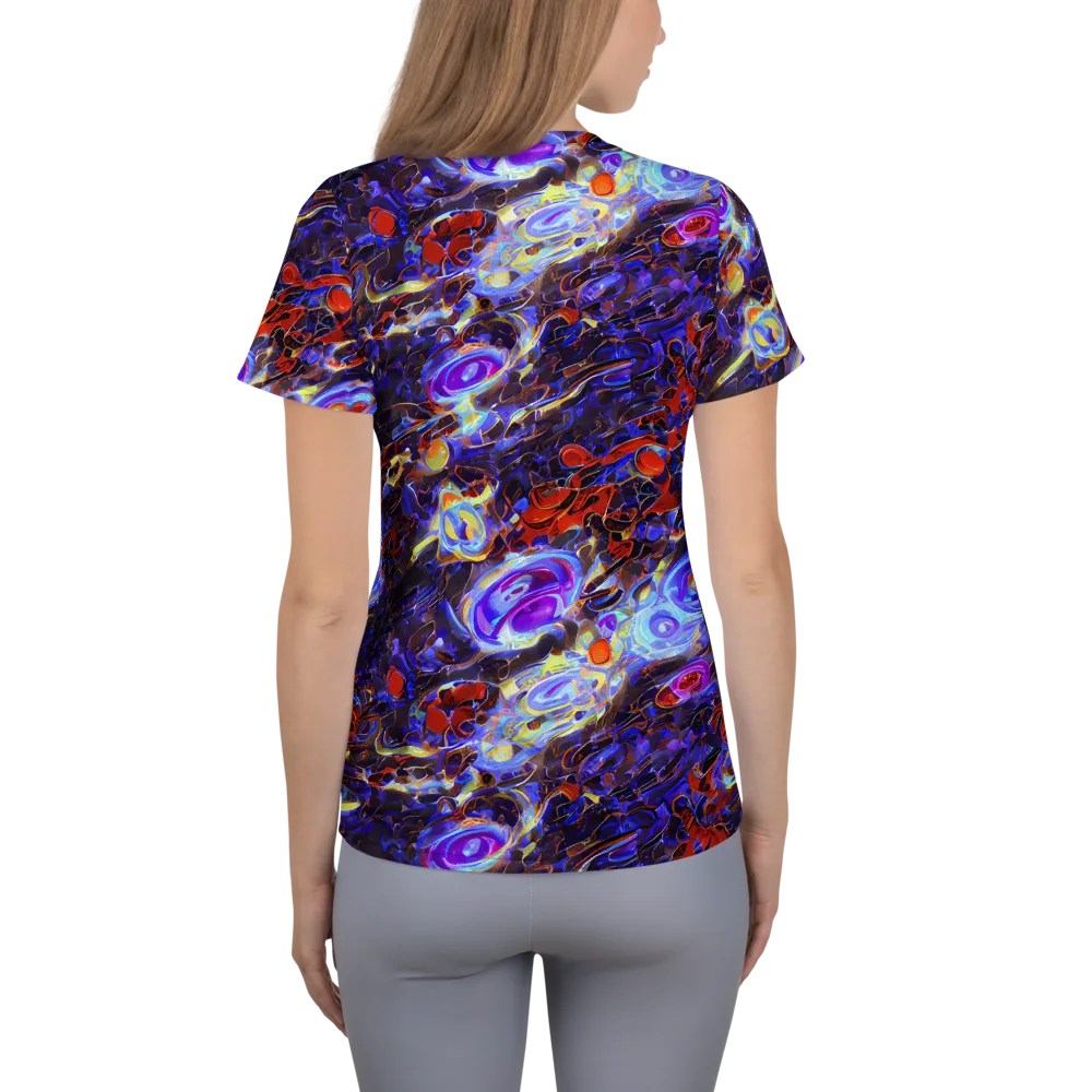 Stellar Molten on Women's Athletic T-Shirt — Back
