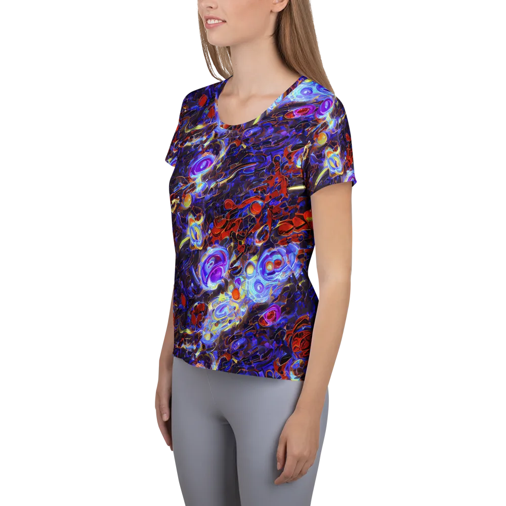 Stellar Molten on Women's Athletic T-Shirt — Left