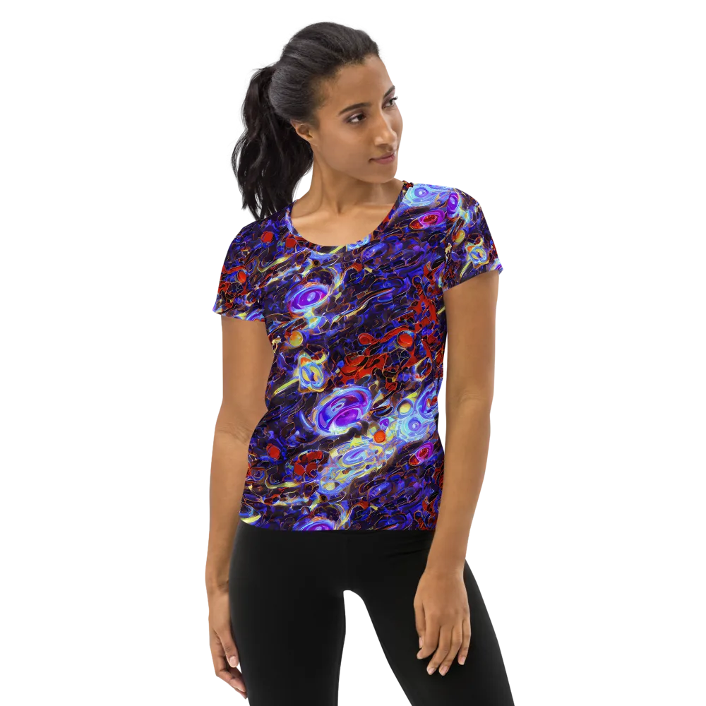 Stellar Molten on Women's Athletic T-Shirt — Front