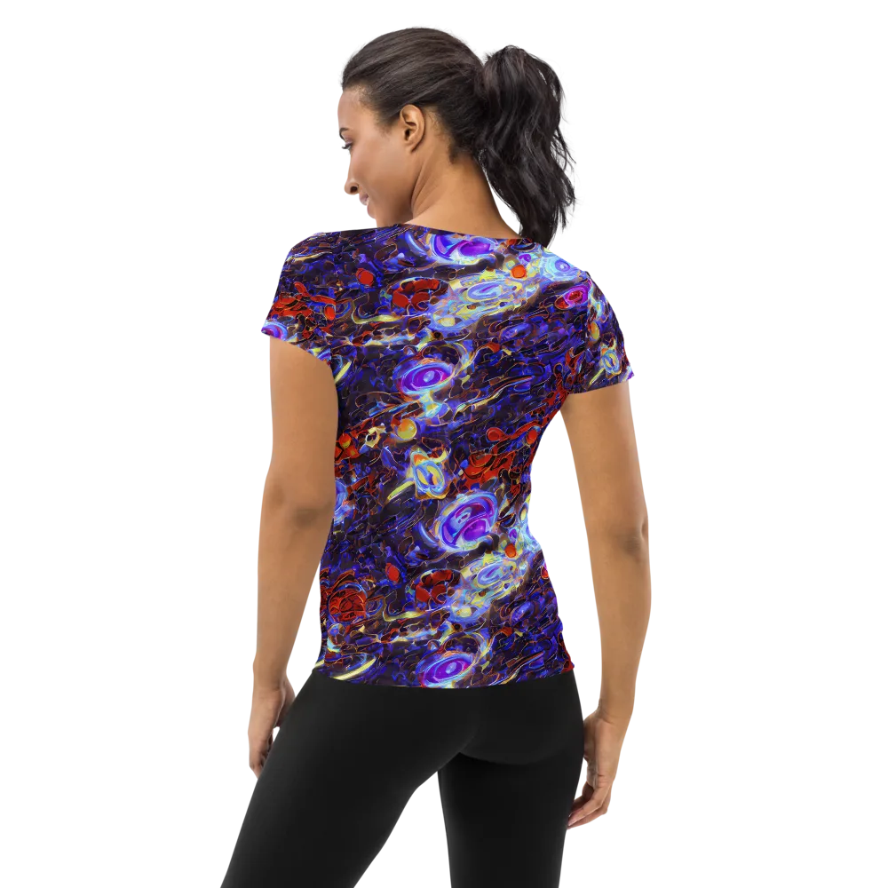 Stellar Molten on Women's Athletic T-Shirt — Back