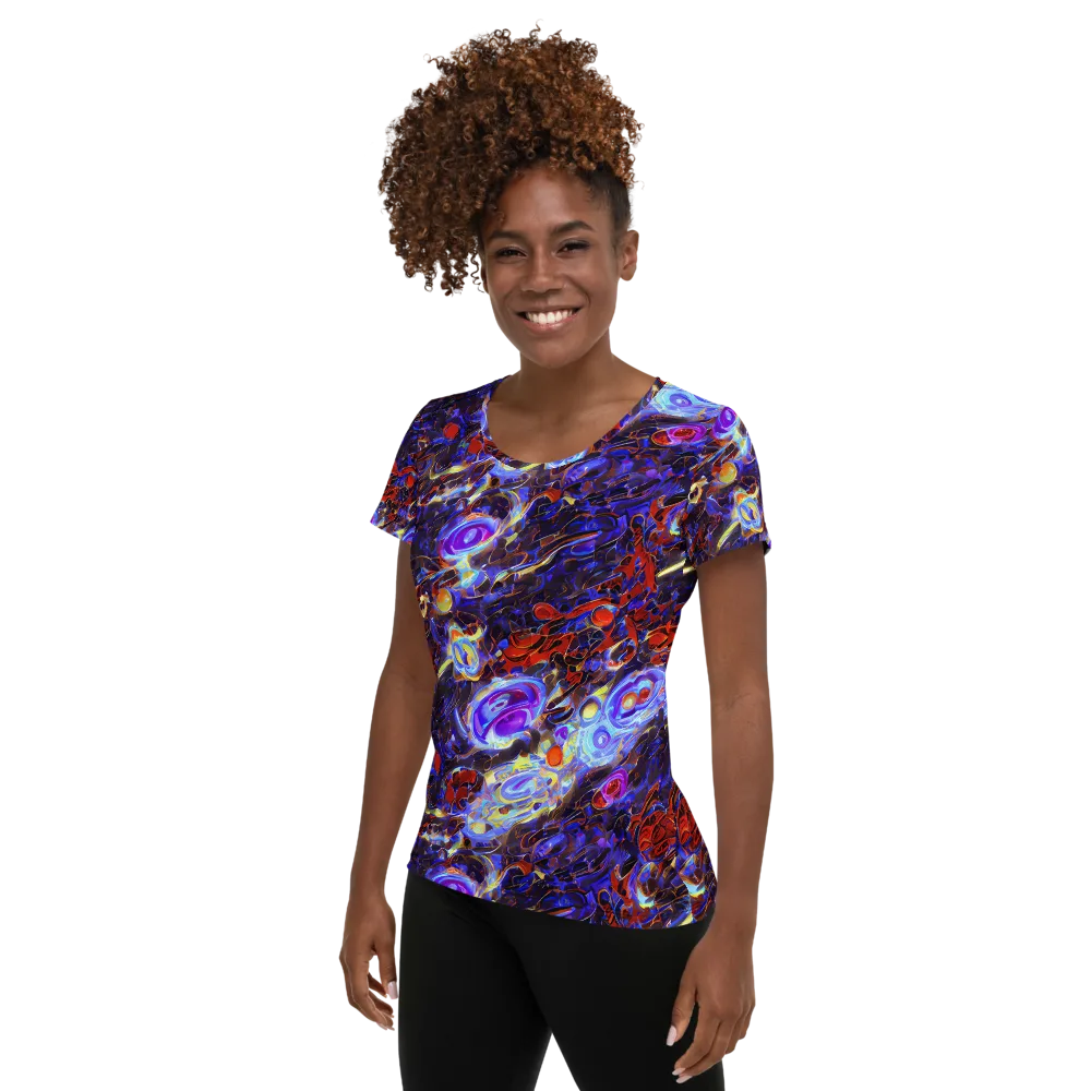 Stellar Molten on Women's Athletic T-Shirt — Left