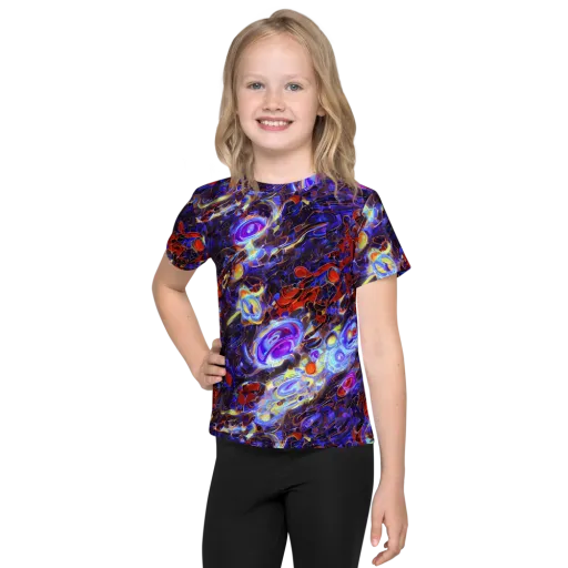 Stellar Molten on a Kids Crew Neck T-Shirt