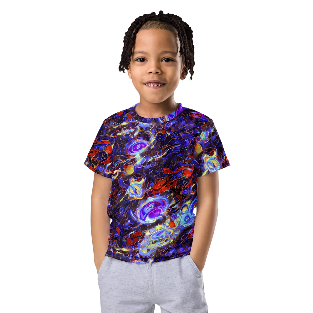 Stellar Molten on Kids Crew Neck T-Shirt — Front