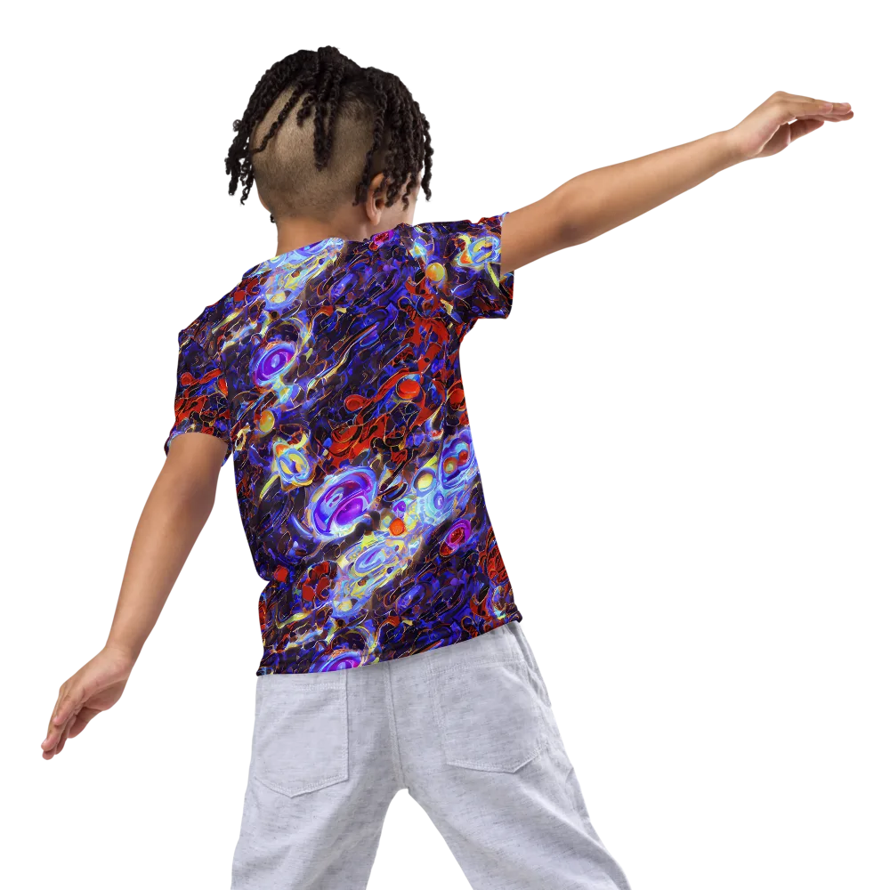 Stellar Molten on Kids Crew Neck T-Shirt — Back