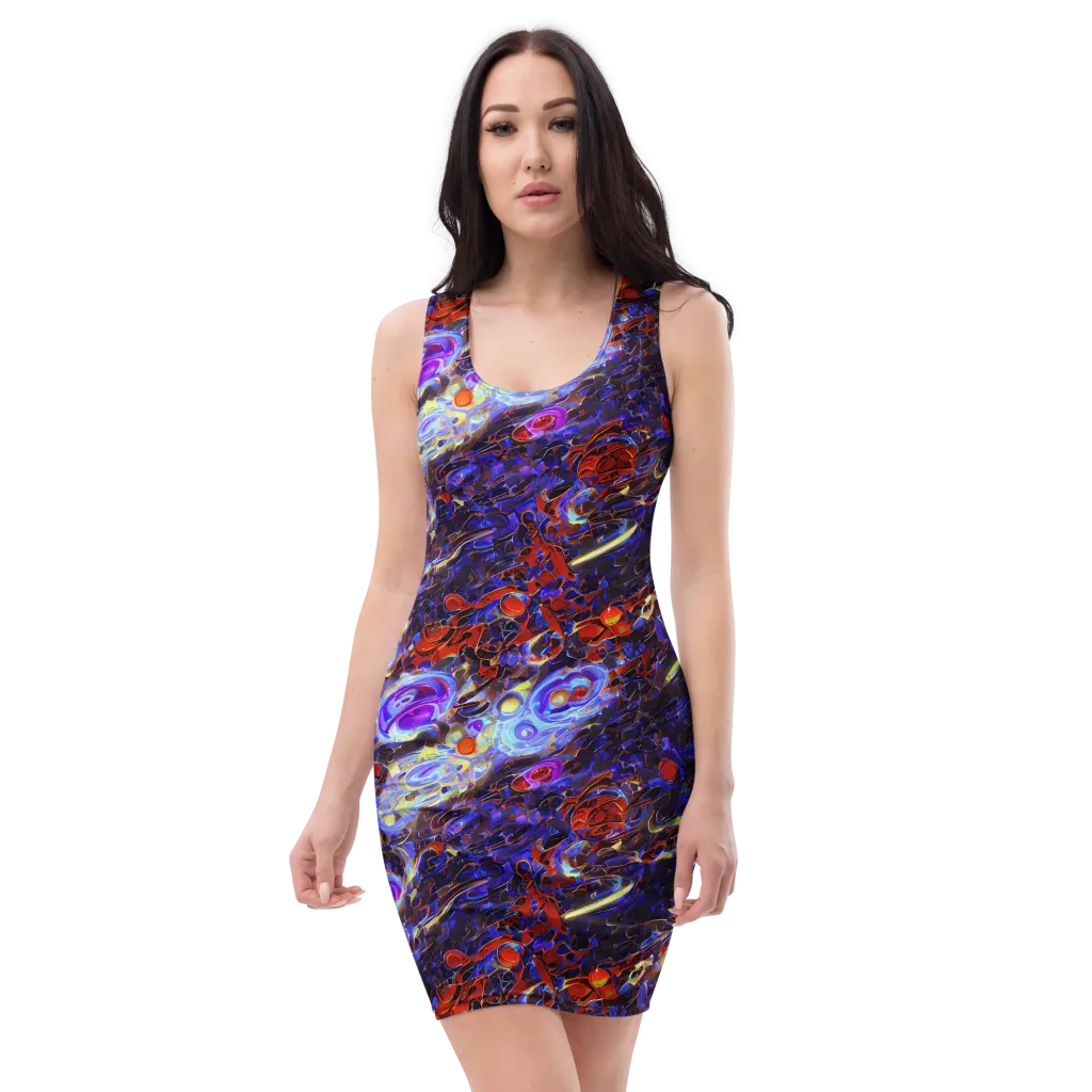 Stellar Molten on Bodycon Dress — Front