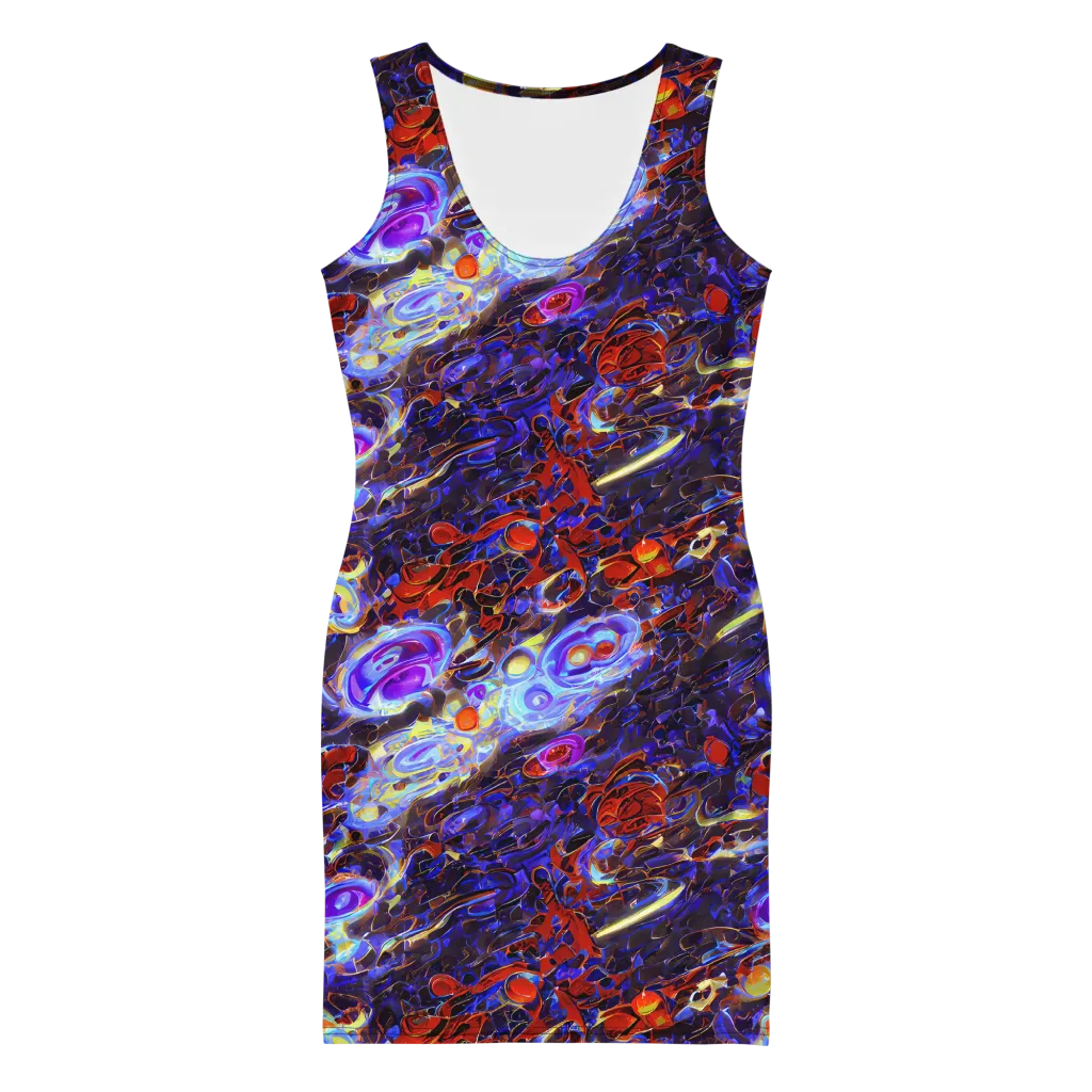 Stellar Molten on Bodycon Dress — Front