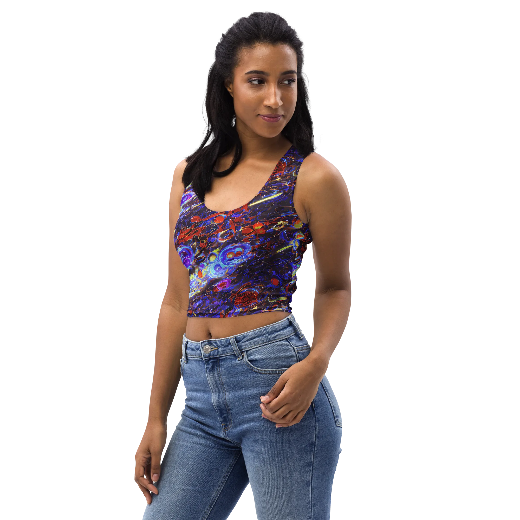 Stellar Molten on Crop Top — Left Front