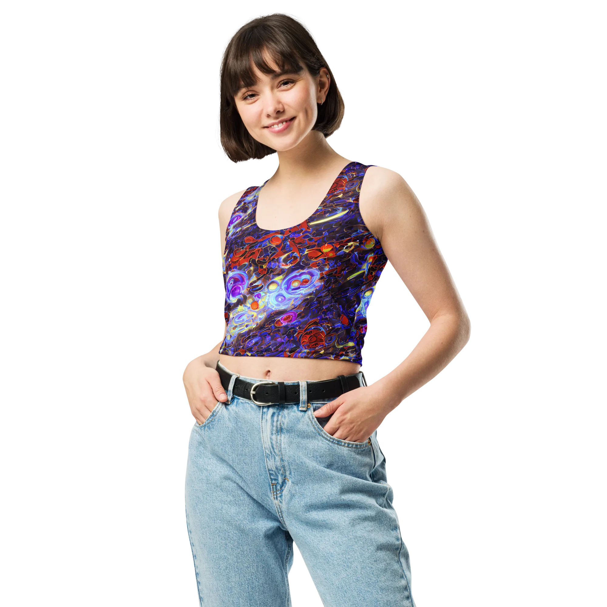 Stellar Molten on Crop Top — Front