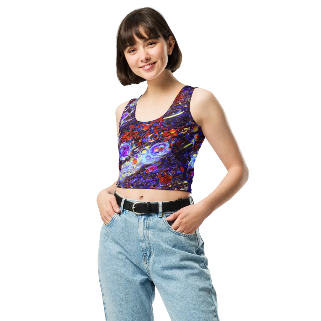 Stellar Molten on Crop Top — Front