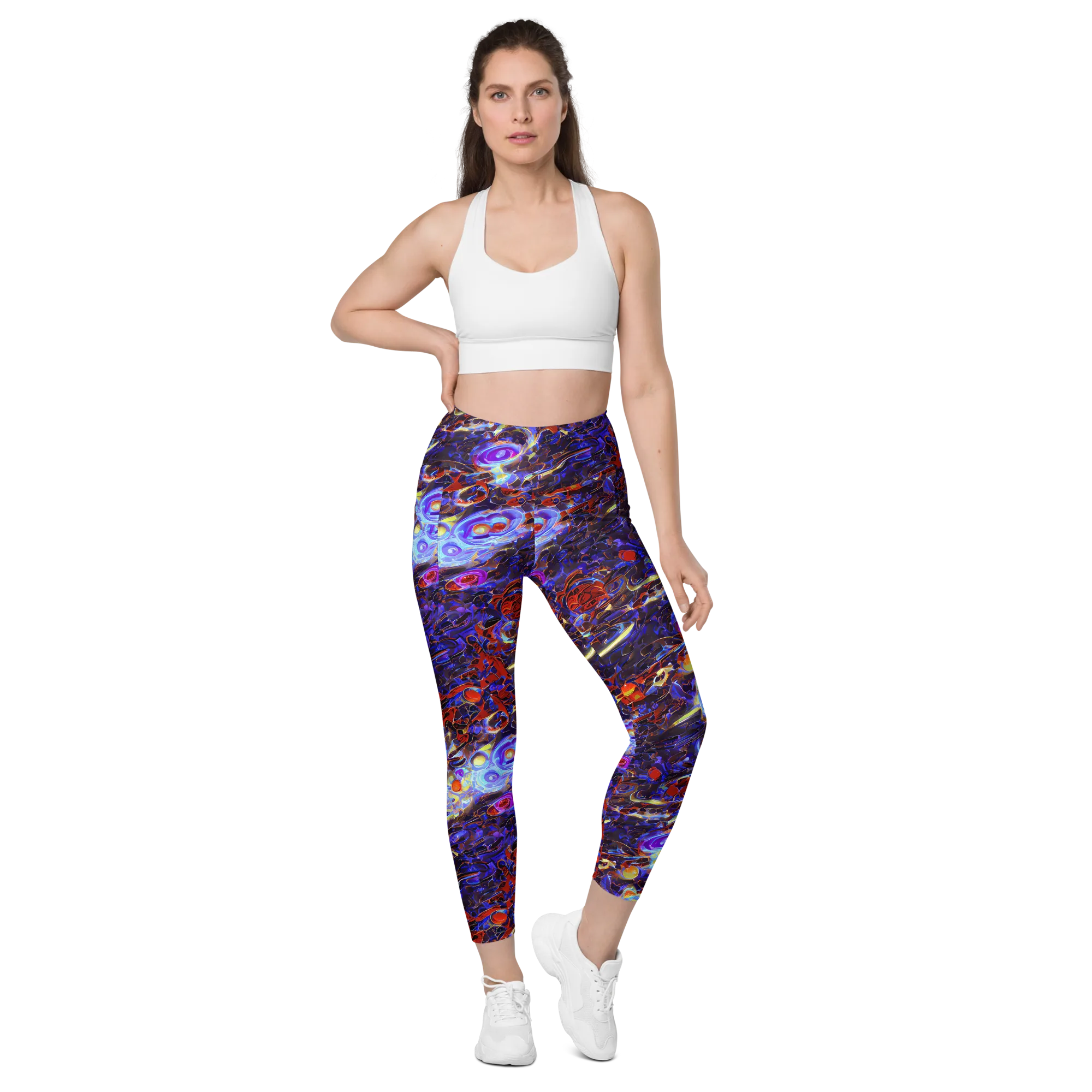 Stellar Molten on Leggings with Pockets — Front