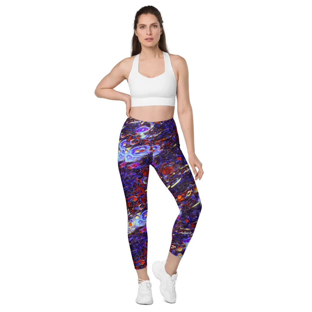 Stellar Molten on Leggings with Pockets — Front