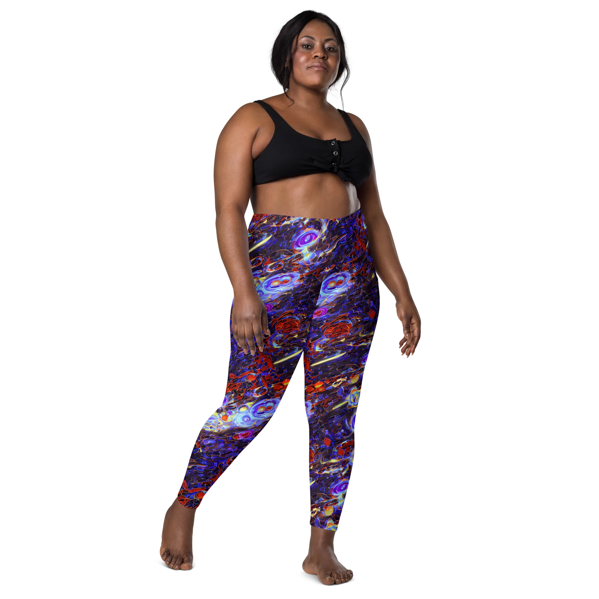 Stellar Molten on Leggings with Pockets — Front