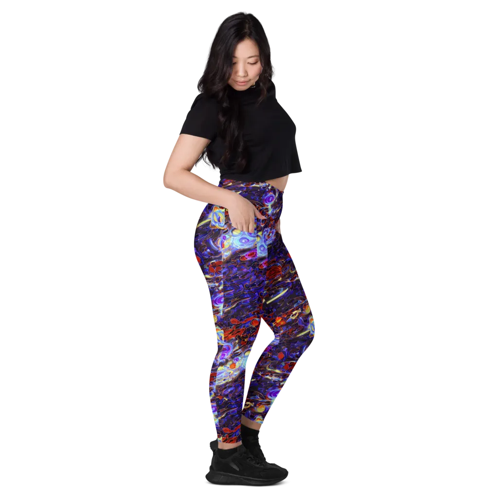 Stellar Molten on Leggings with Pockets — Right
