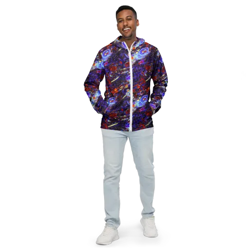 Stellar Molten on a Men's Windbreaker