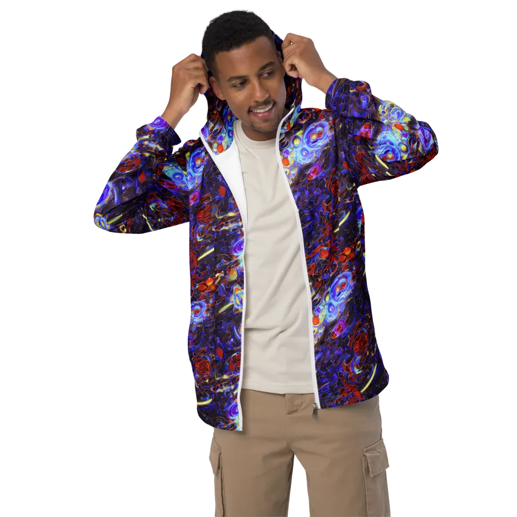 Stellar Molten on Men's Windbreaker — Front