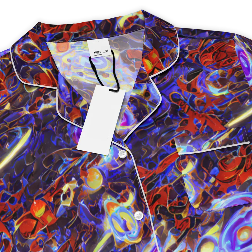 Stellar Molten on Women's Short Sleeve Pajama Top — Product details