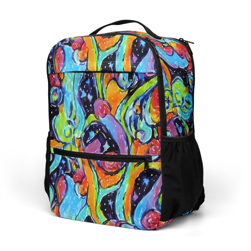 Cosmic Fruitfall on Utility Backpack — Left Front