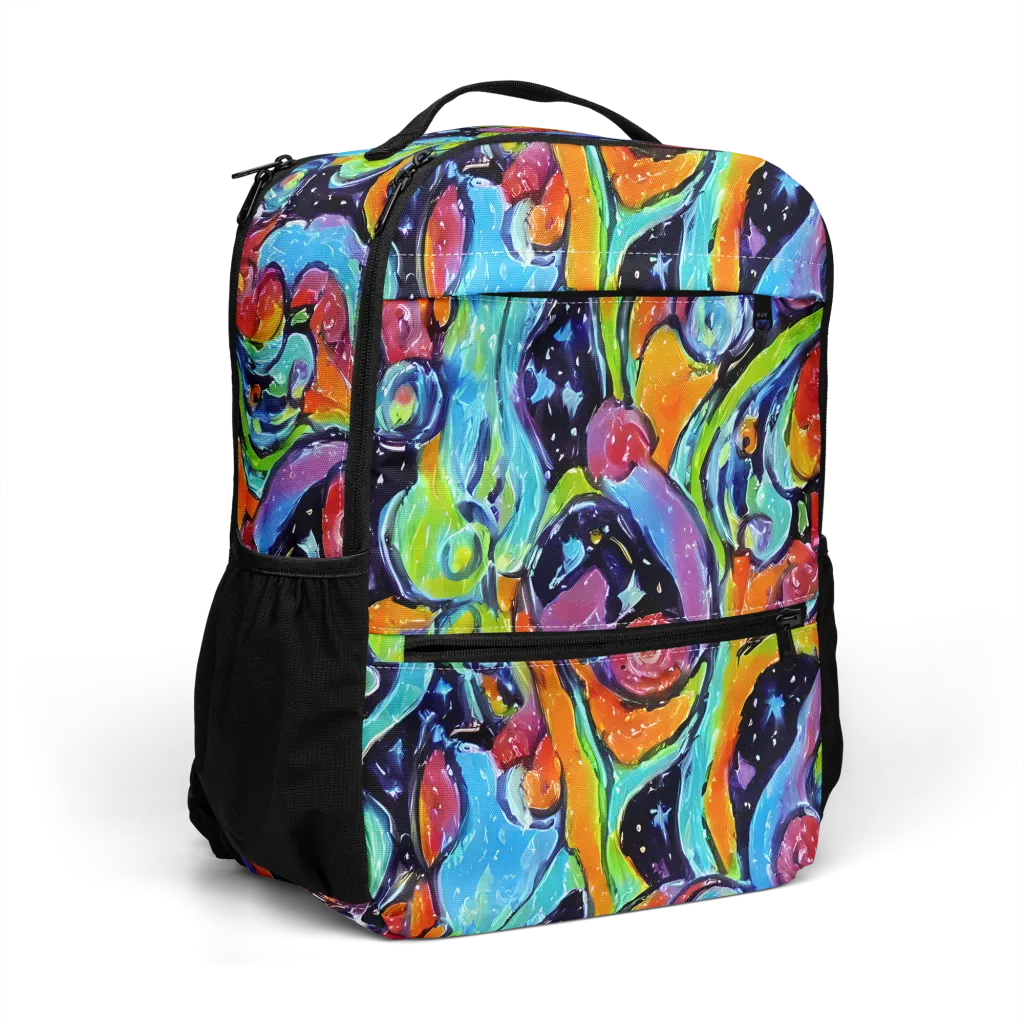 Cosmic Fruitfall on Utility Backpack — Right Front