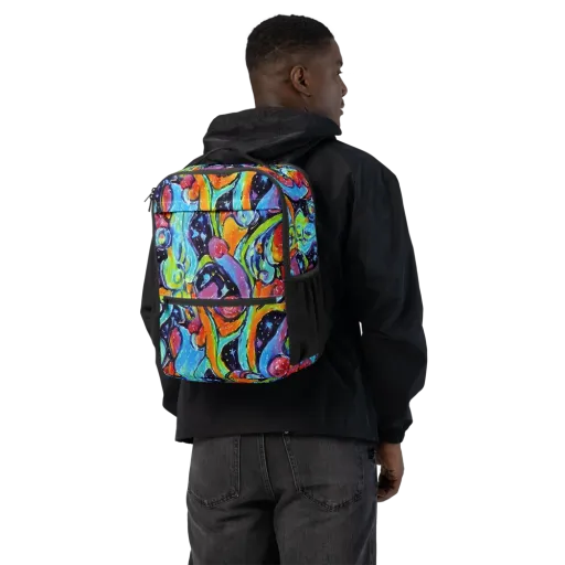 Cosmic Fruitfall on a Utility Backpack