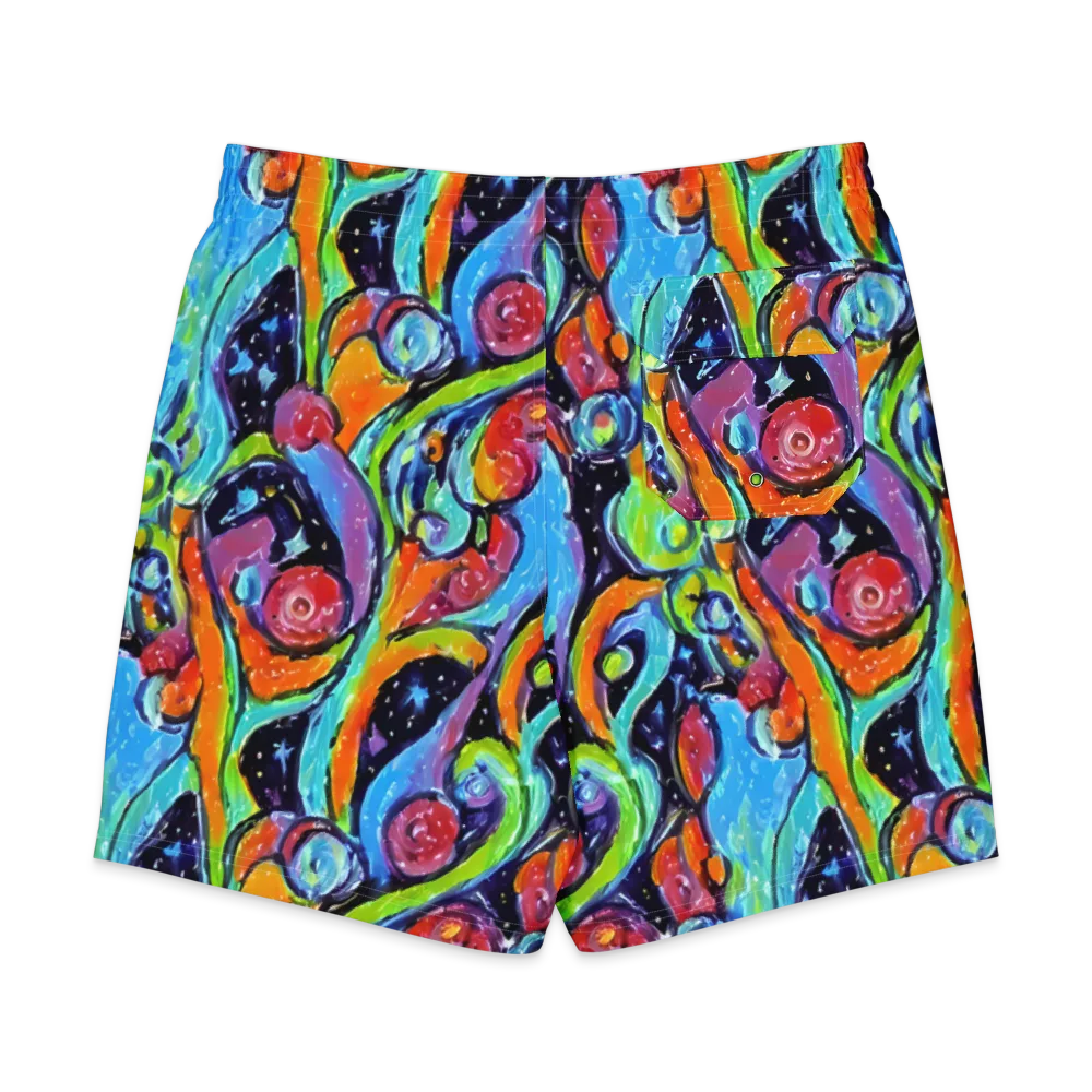 Cosmic Fruitfall on Men's Board Shorts — Back
