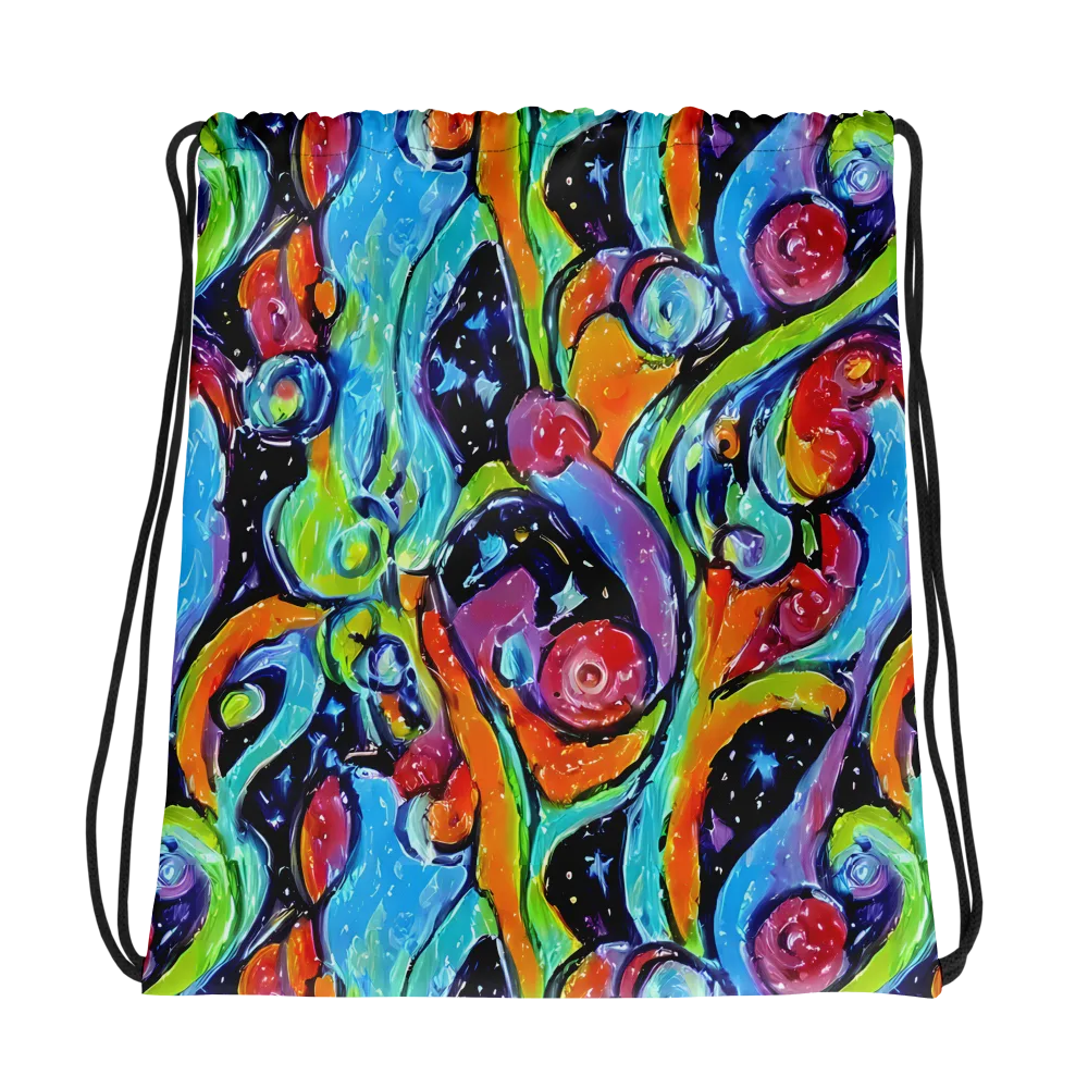 Cosmic Fruitfall on Drawstring Bag — Photo