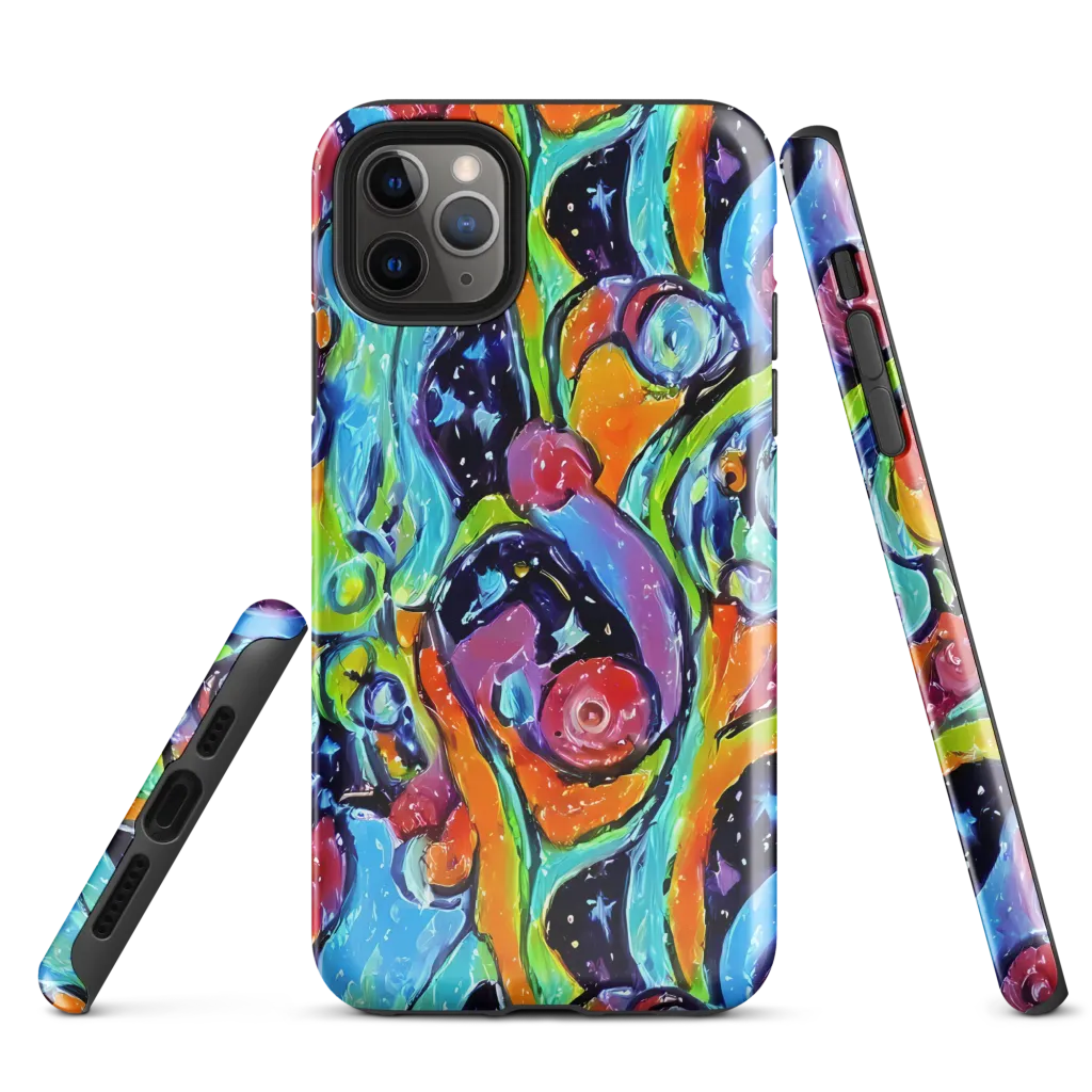 Cosmic Fruitfall on Tough Case for iPhone® — Front