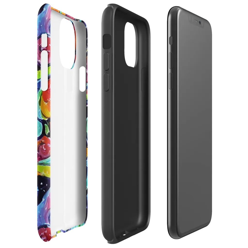 Cosmic Fruitfall on Tough Case for iPhone® — Right