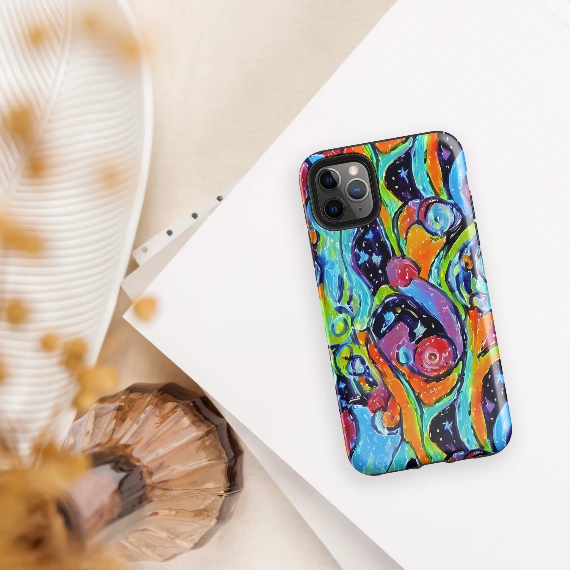 Cosmic Fruitfall on Tough Case for iPhone® — Front