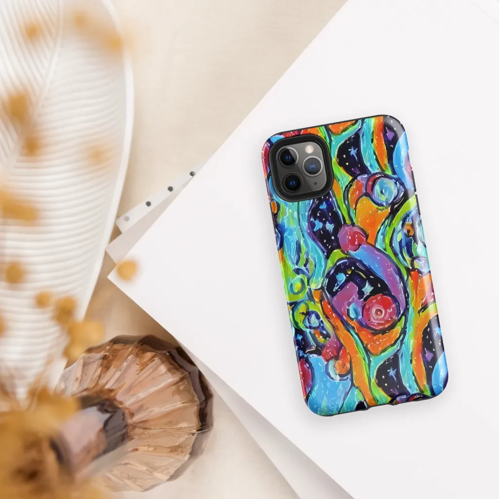 Cosmic Fruitfall on Tough Case for iPhone® — Front