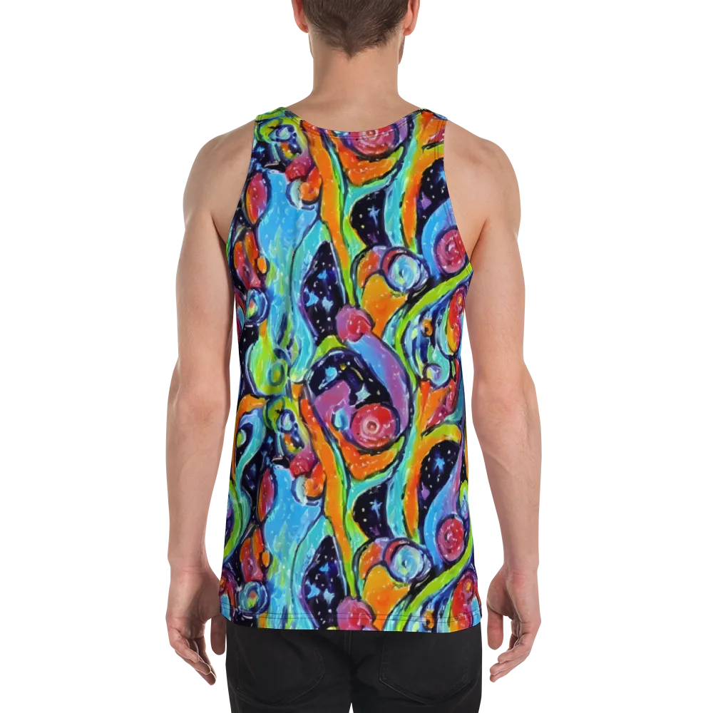 Cosmic Fruitfall on Men's Tank Top — Back