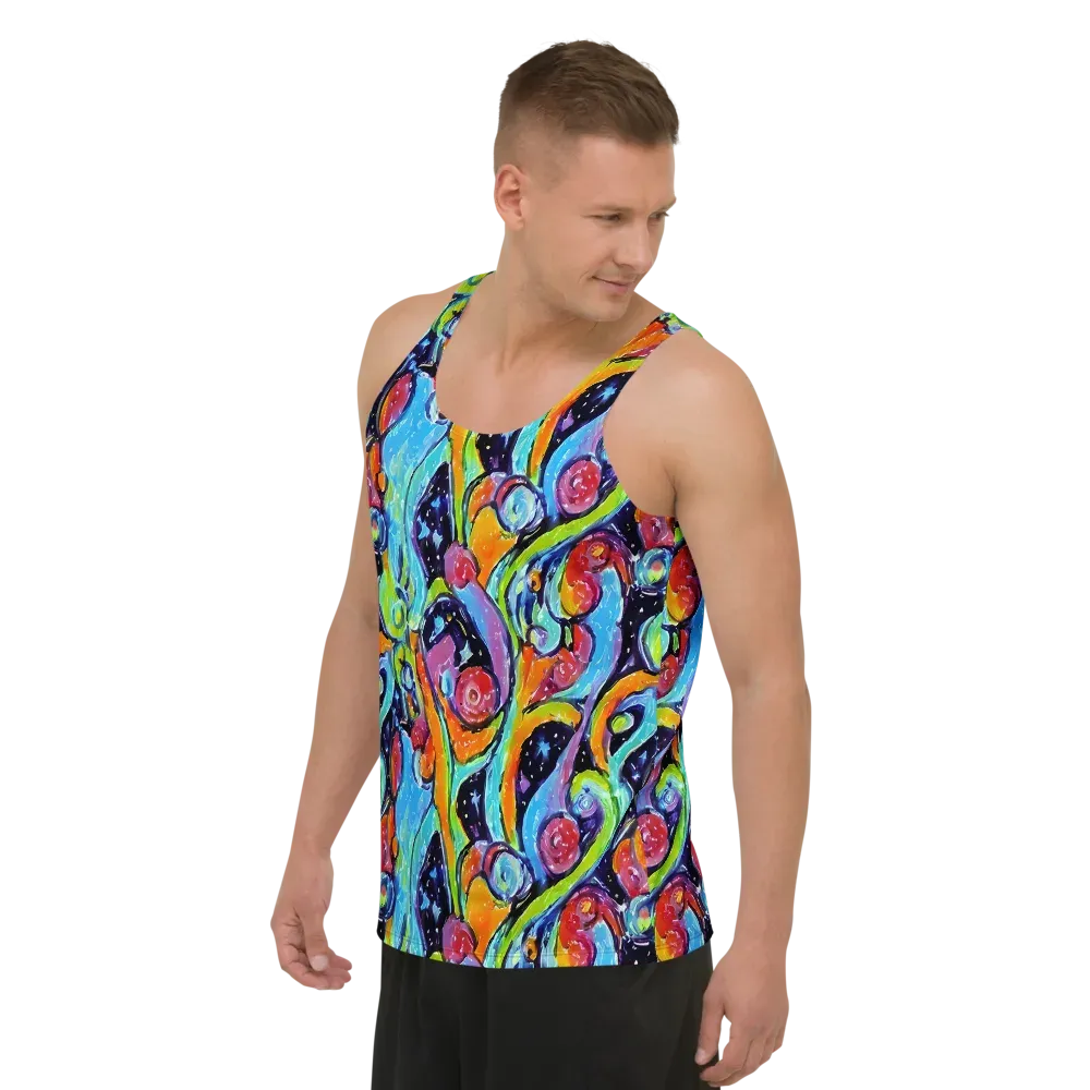 Cosmic Fruitfall on Men's Tank Top — Left Front