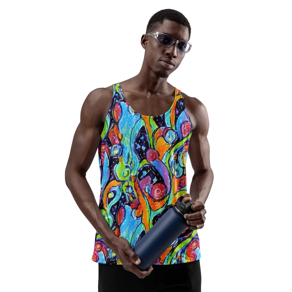 Cosmic Fruitfall on Men's Tank Top — Front