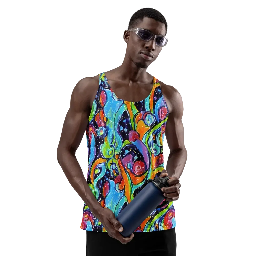 Cosmic Fruitfall on Men's Tank Top — Front