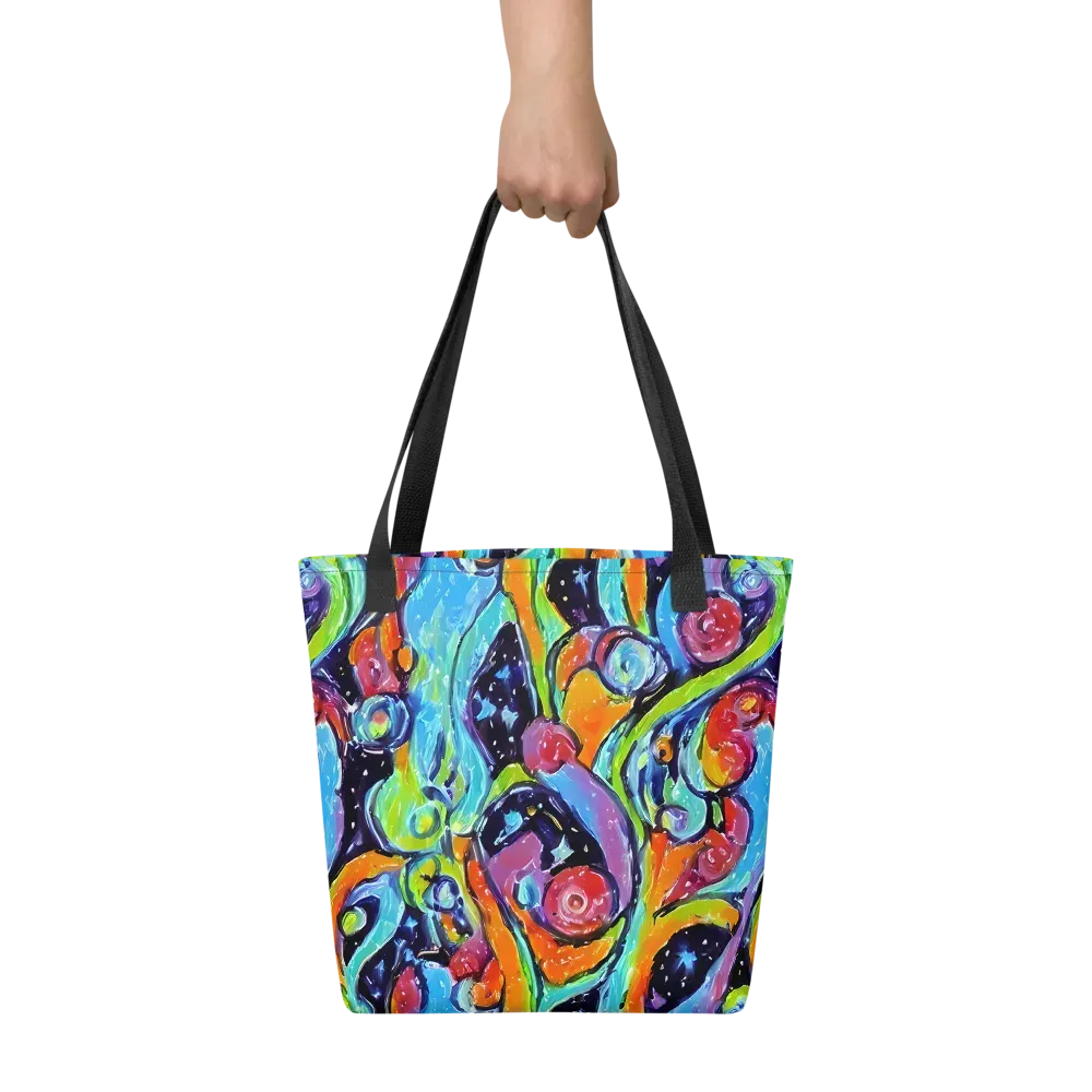 Cosmic Fruitfall on Tote Bag — Front