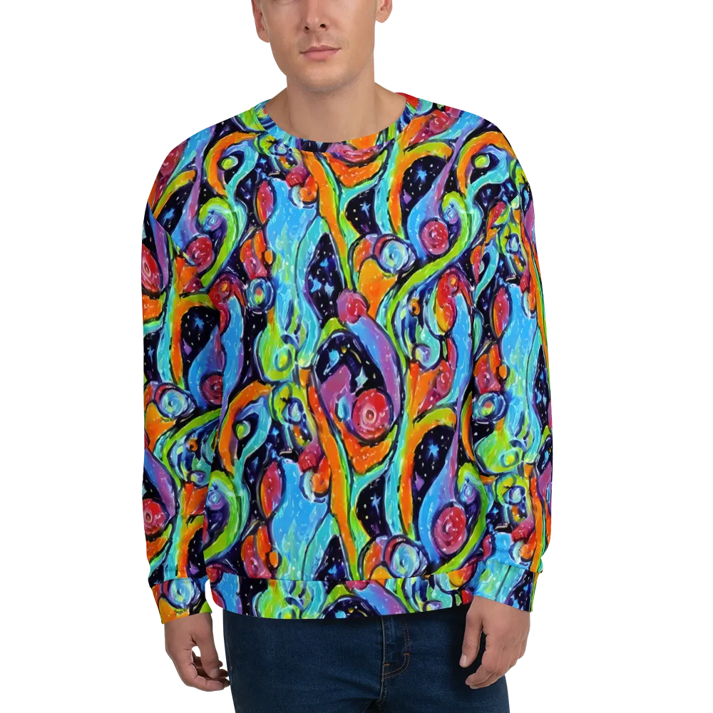 Cosmic Fruitfall on Sweatshirt — Front