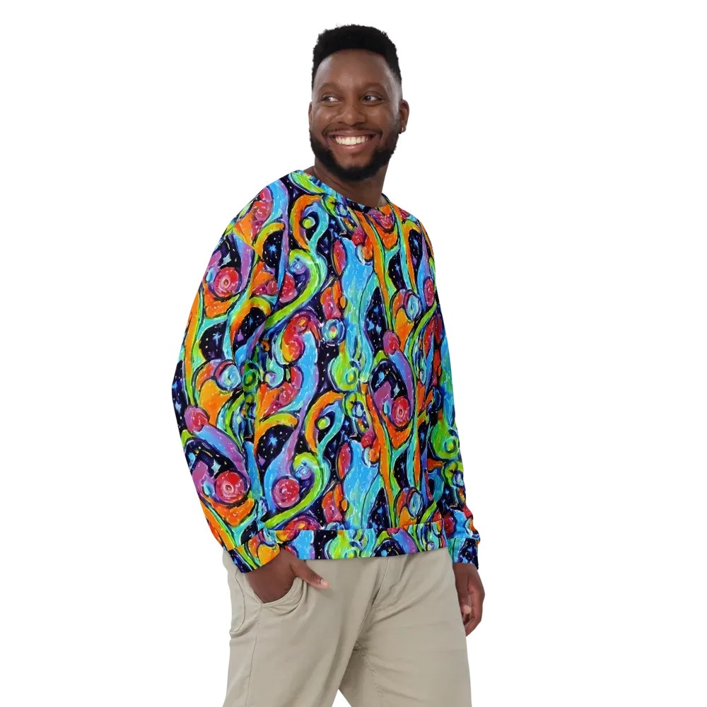 Cosmic Fruitfall on Sweatshirt — Front