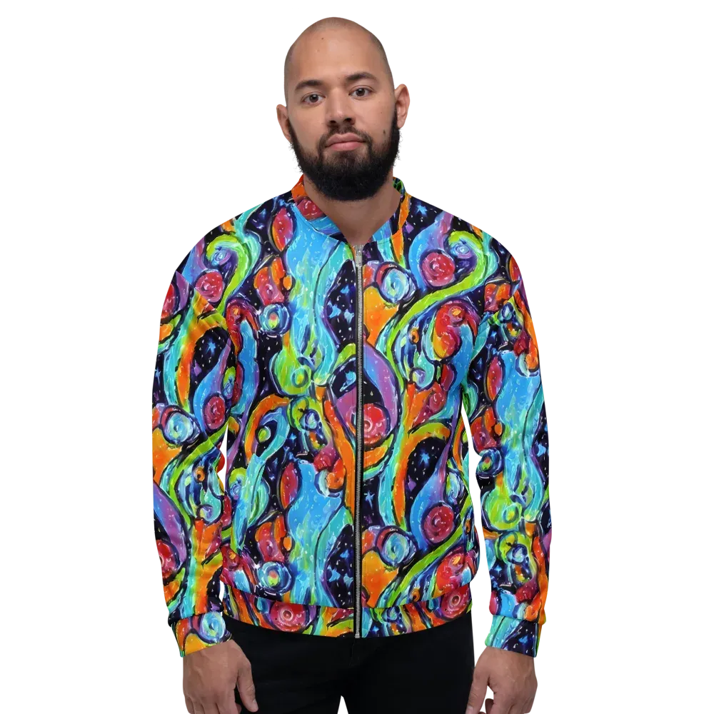 Cosmic Fruitfall on Bomber Jacket — Front