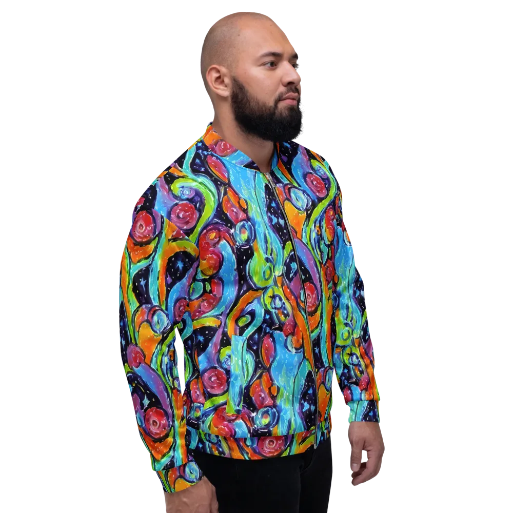 Cosmic Fruitfall on Bomber Jacket — Right