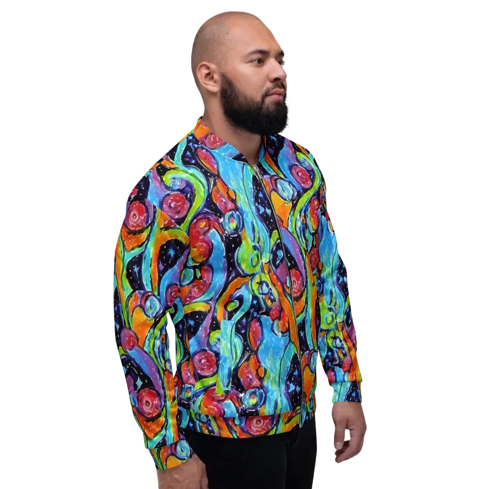 Cosmic Fruitfall on Bomber Jacket — Right