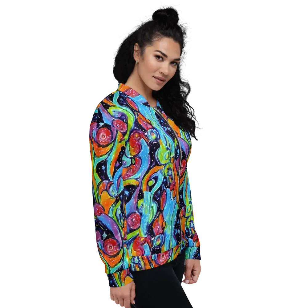 Cosmic Fruitfall on Bomber Jacket — Right