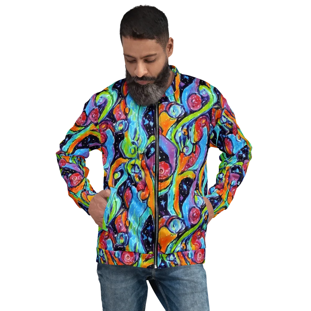 Cosmic Fruitfall on Bomber Jacket — Front