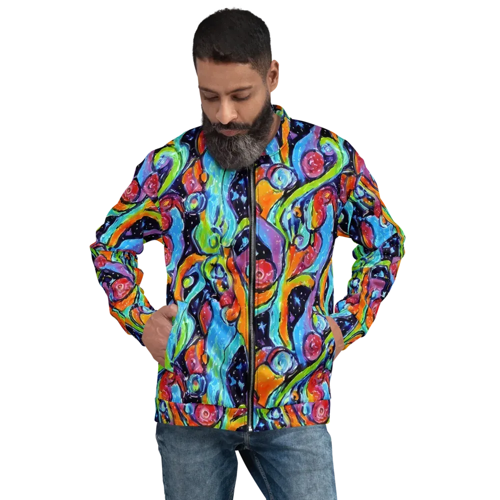 Cosmic Fruitfall on Bomber Jacket — Front