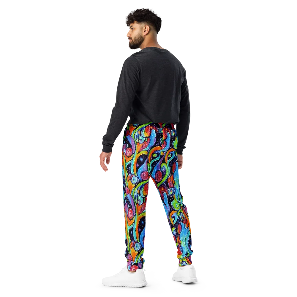 Cosmic Fruitfall on Men's Joggers — Back