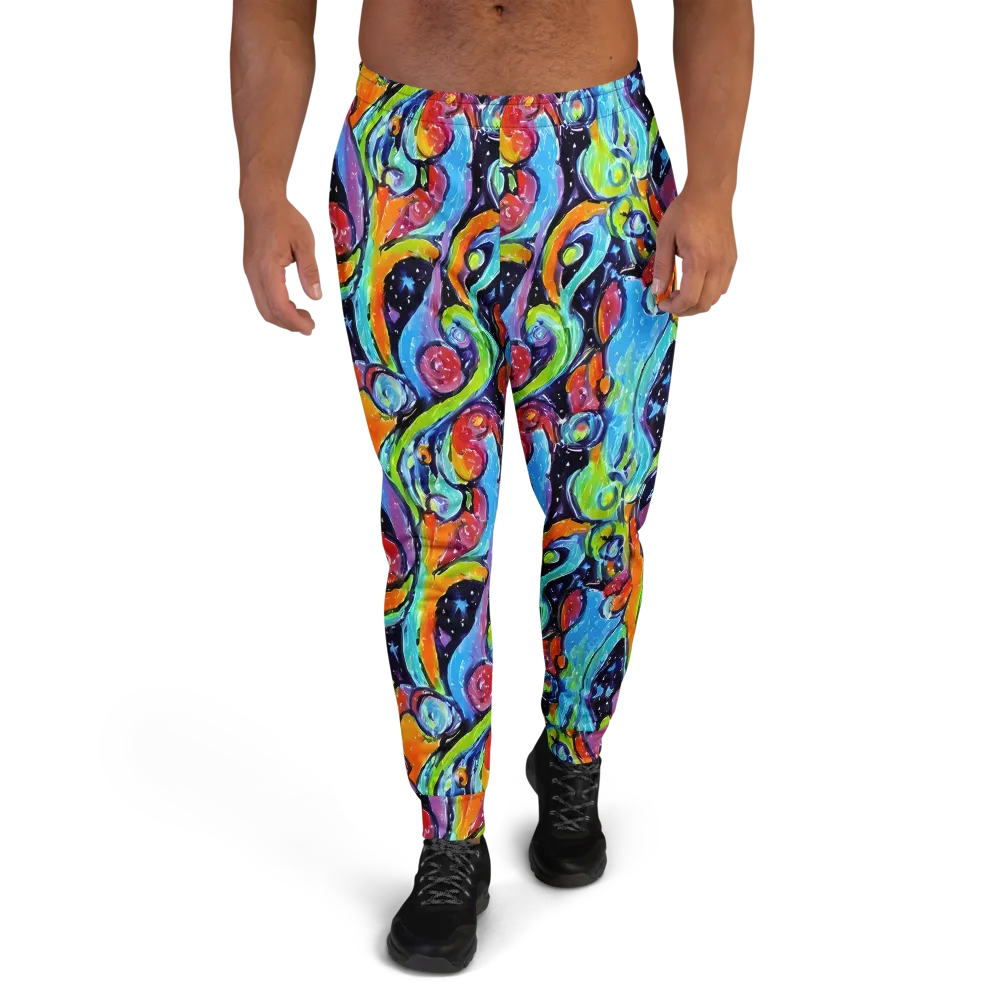 Cosmic Fruitfall on Men's Joggers — Front