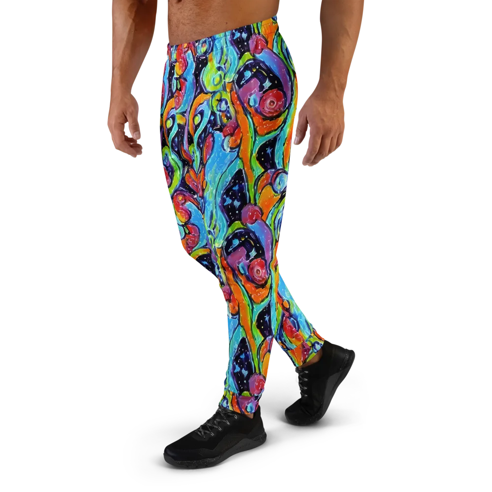 Cosmic Fruitfall on Men's Joggers — Left