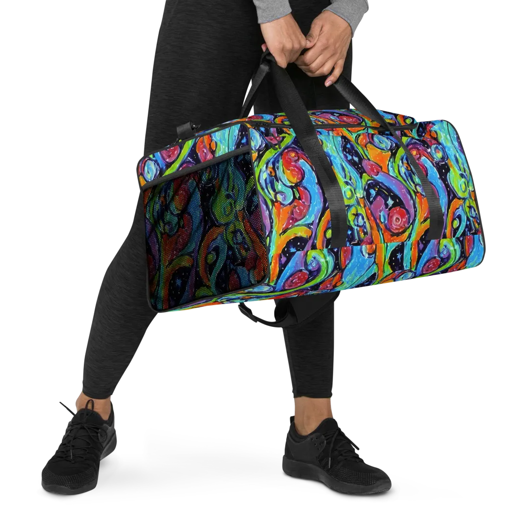 Cosmic Fruitfall on Duffle Bag — Right Front