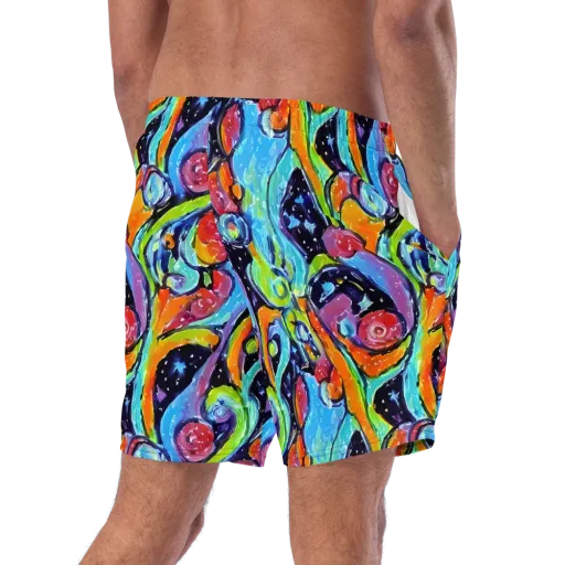 Cosmic Fruitfall on a Swim Trunks