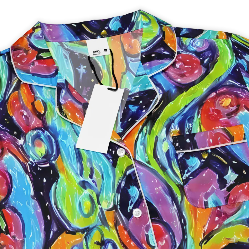 Cosmic Fruitfall on Women's Short Sleeve Pajama Top — Product details