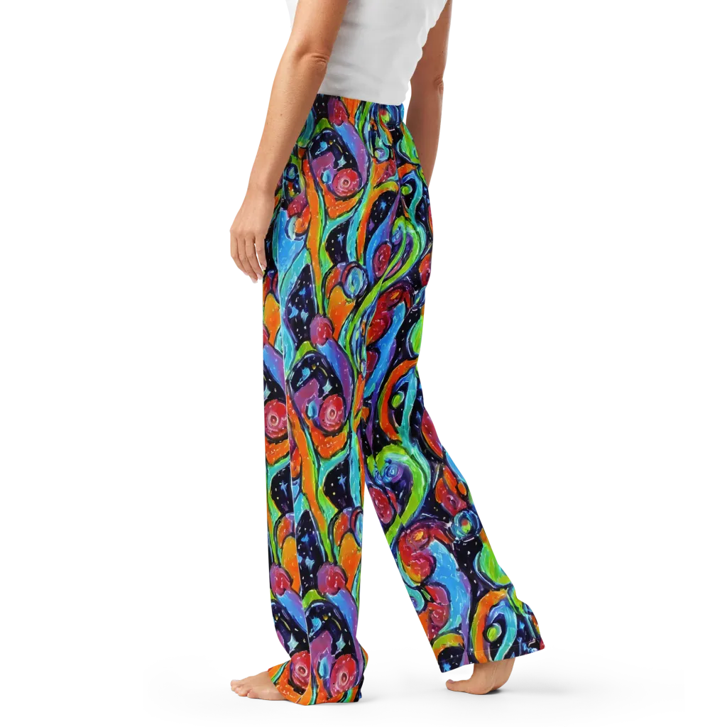 Cosmic Fruitfall on Women's Pajama Pants — Left